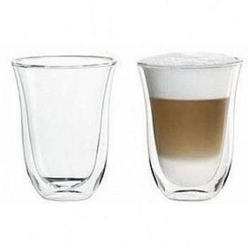 Склянки для латте 2шт 220ml Delonghi