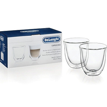 DELONGHI склянки для капучино 2шт 190ml